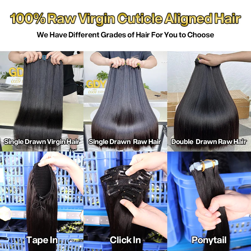 GDY Colored Vietnamese Body Wave 100% Remy Hair Extension Bundles Vendor Black Brown Blond Red Human Hair Weave Bundles