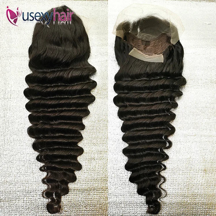 Glueless Lace Front Wigs for Black Women 99j Burgundy Color Preplucked Human Hair Wigs 360 Full Lace Water Wave hd Frontal Wig