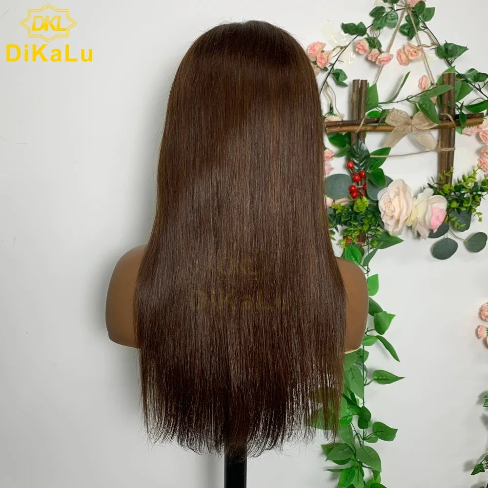 Raw Brazilian Remy Baby Hair Ash Blonde Highlights Transparent Lace Front Glueless Wig for Black Women Long Length Free Shipping