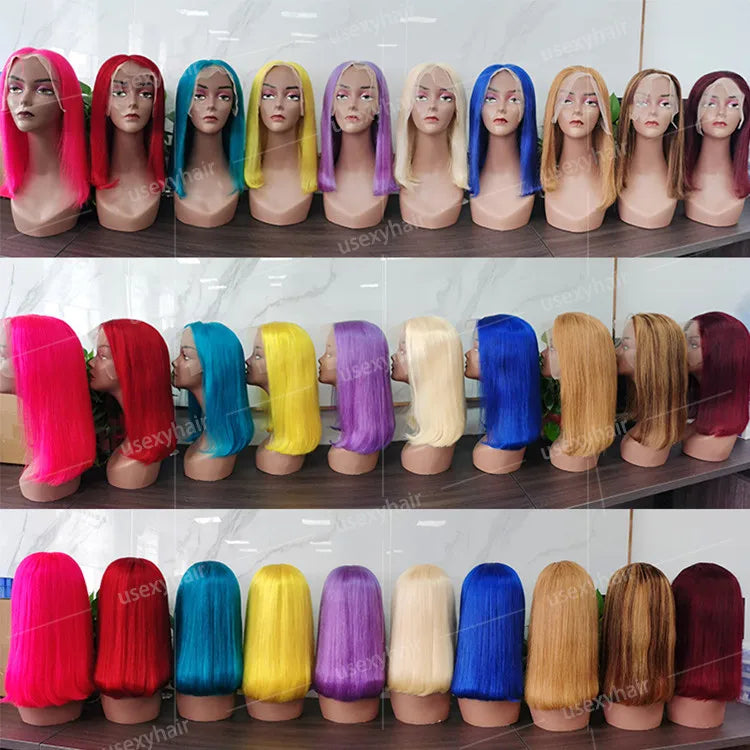 Glueless Lace Front Wigs for Black Women 99j Burgundy Color Preplucked Human Hair Wigs 360 Full Lace Water Wave hd Frontal Wig