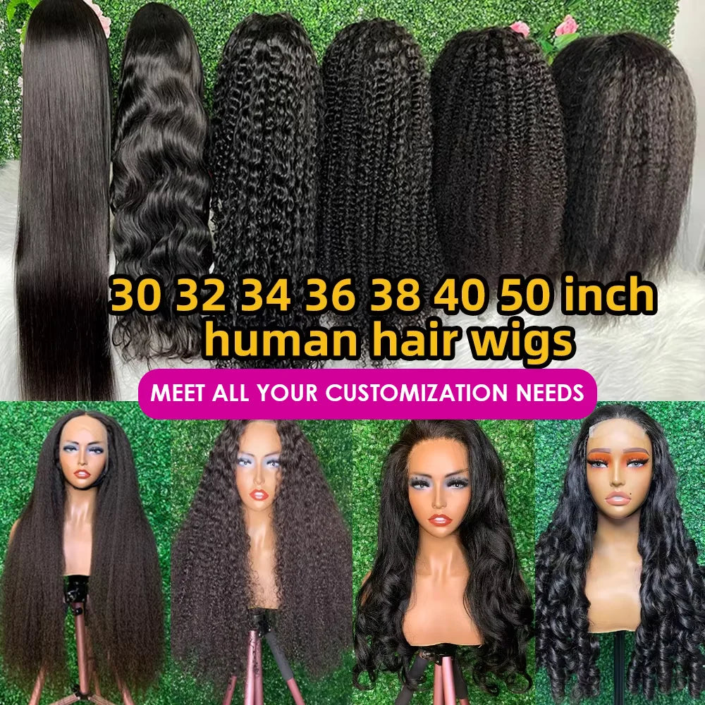 13x6 hd Human Hair Lace Front Glueless Full hd Lace Frontal Wig Vendor Vietnamese Hair Bone Straight Human Hair Wigs Raw Hair