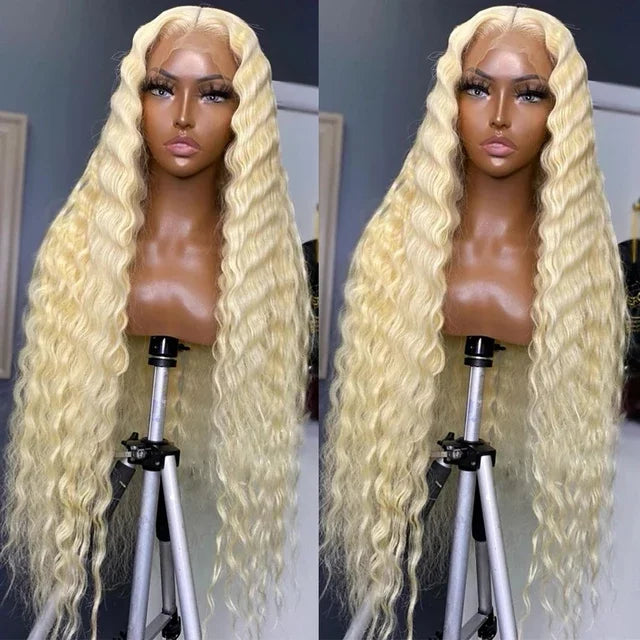 Glueless Lace Front Wigs for Black Women 99j Burgundy Color Preplucked Human Hair Wigs 360 Full Lace Water Wave hd Frontal Wig