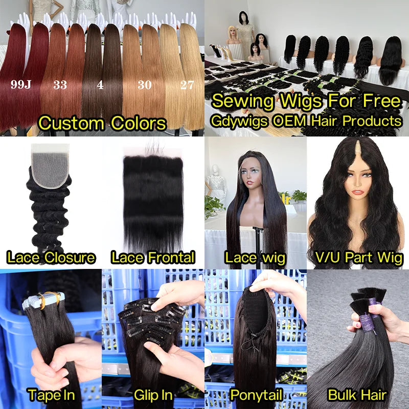 GDY Colored Vietnamese Body Wave 100% Remy Hair Extension Bundles Vendor Black Brown Blond Red Human Hair Weave Bundles