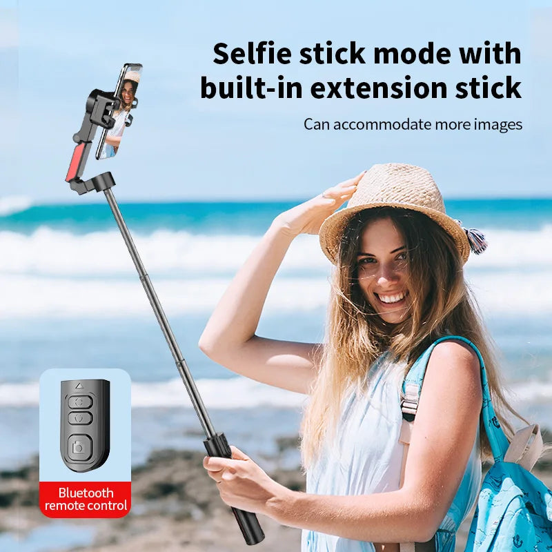 AI face tracking Stabilizer 360 Auto Rotation Follow Gimbal Remote Selfie stick tripod for iPhone Android phone holder
