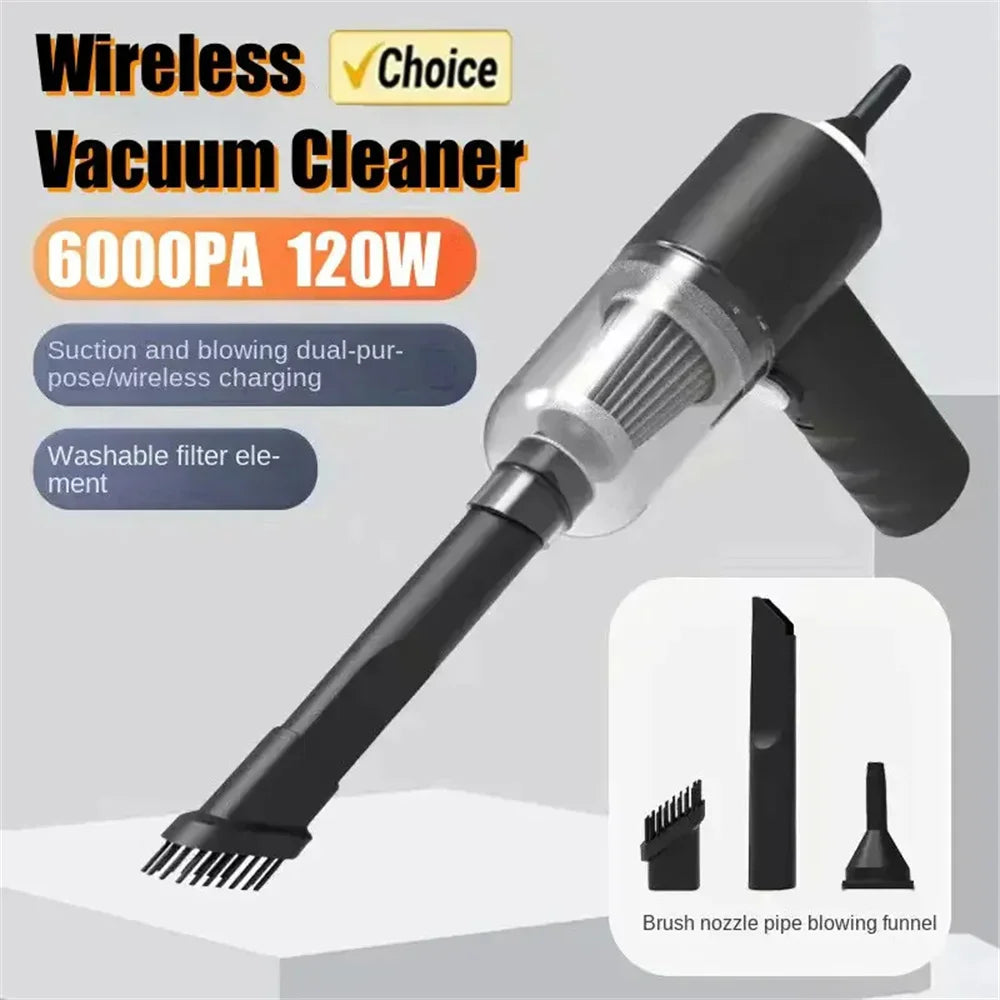 Vacuum Cleaner in Car Vacuum Cleaner Combination USB Charging Car Household with Fully Automatic High Power Powerful Cleaning