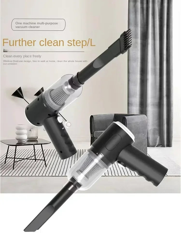 Vacuum Cleaner in Car Vacuum Cleaner Combination USB Charging Car Household with Fully Automatic High Power Powerful Cleaning