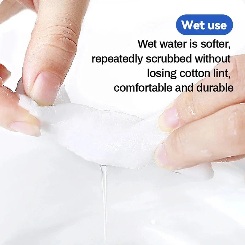 Disposable Face Towel Travel Facial Cleansing Wet And Dry Makeup Remover Pearl Cotton Soft Makeup Nonwoven Towel