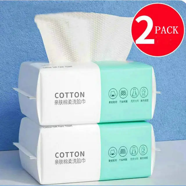 Disposable Face Towel Travel Facial Cleansing Wet And Dry Makeup Remover Pearl Cotton Soft Makeup Nonwoven Towel
