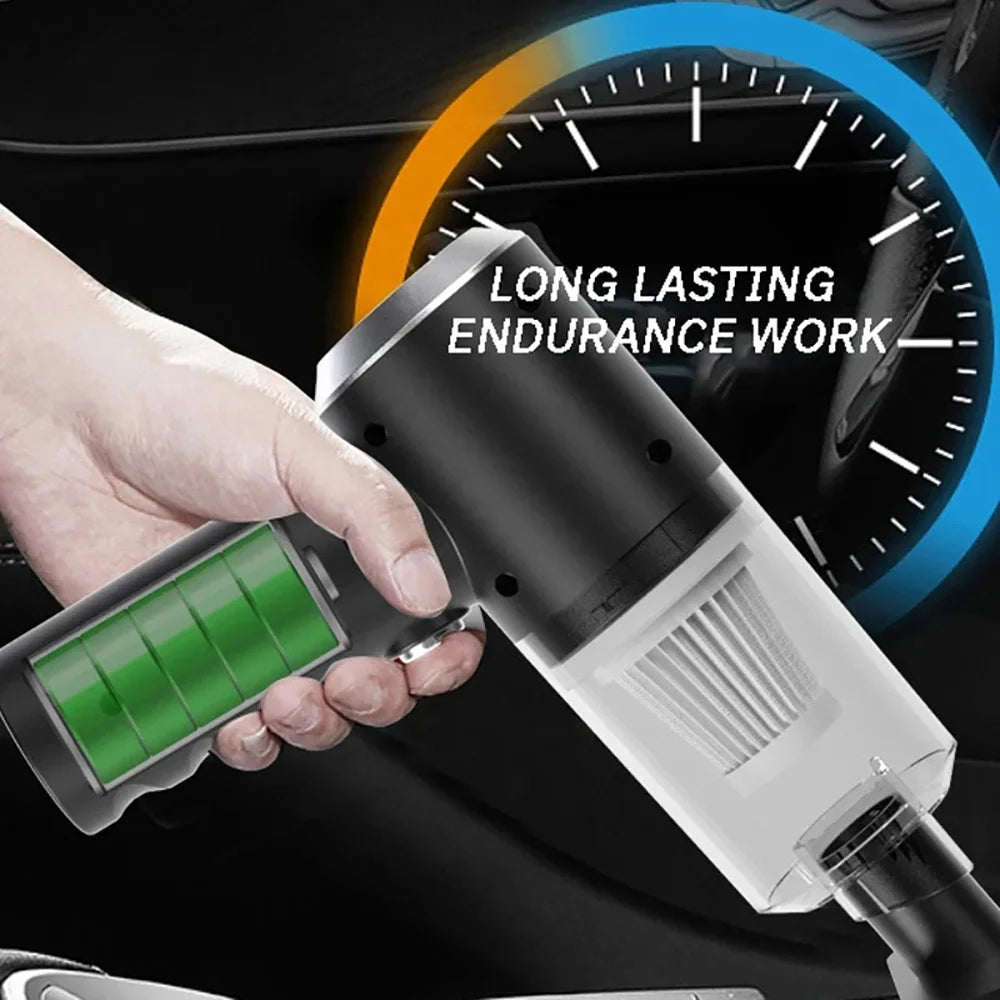 Vacuum Cleaner in Car Vacuum Cleaner Combination USB Charging Car Household with Fully Automatic High Power Powerful Cleaning