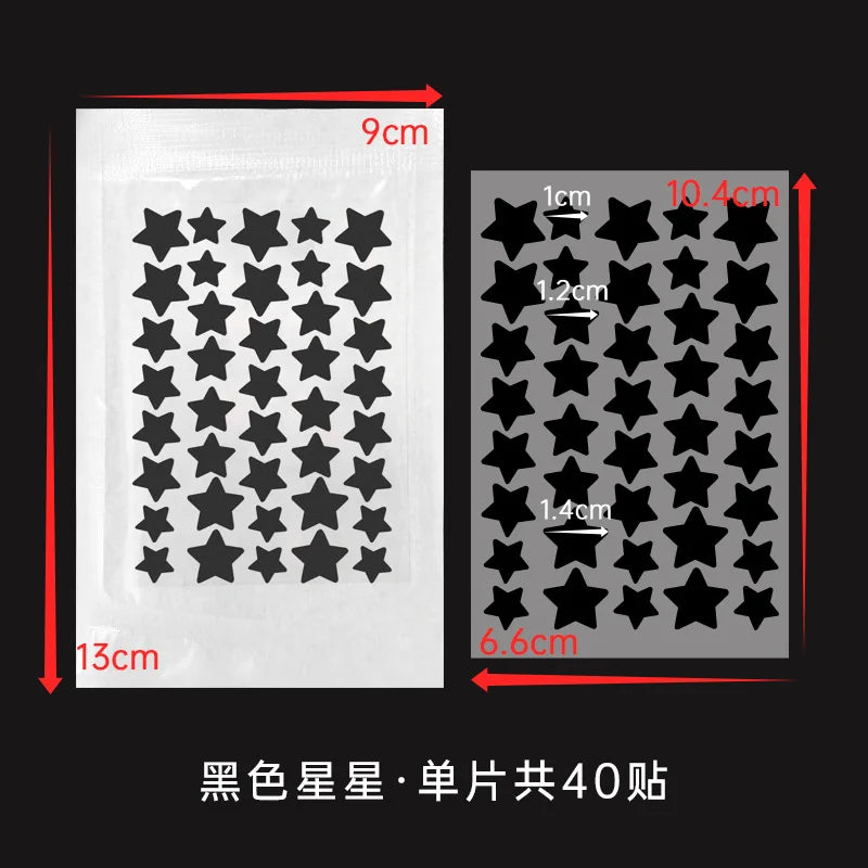 Colorful PE Pimple Patches Cute Star Shaped Pimple Cover Sticker Invisible Pimple Cover Removal Pimples Patch Beauty-health