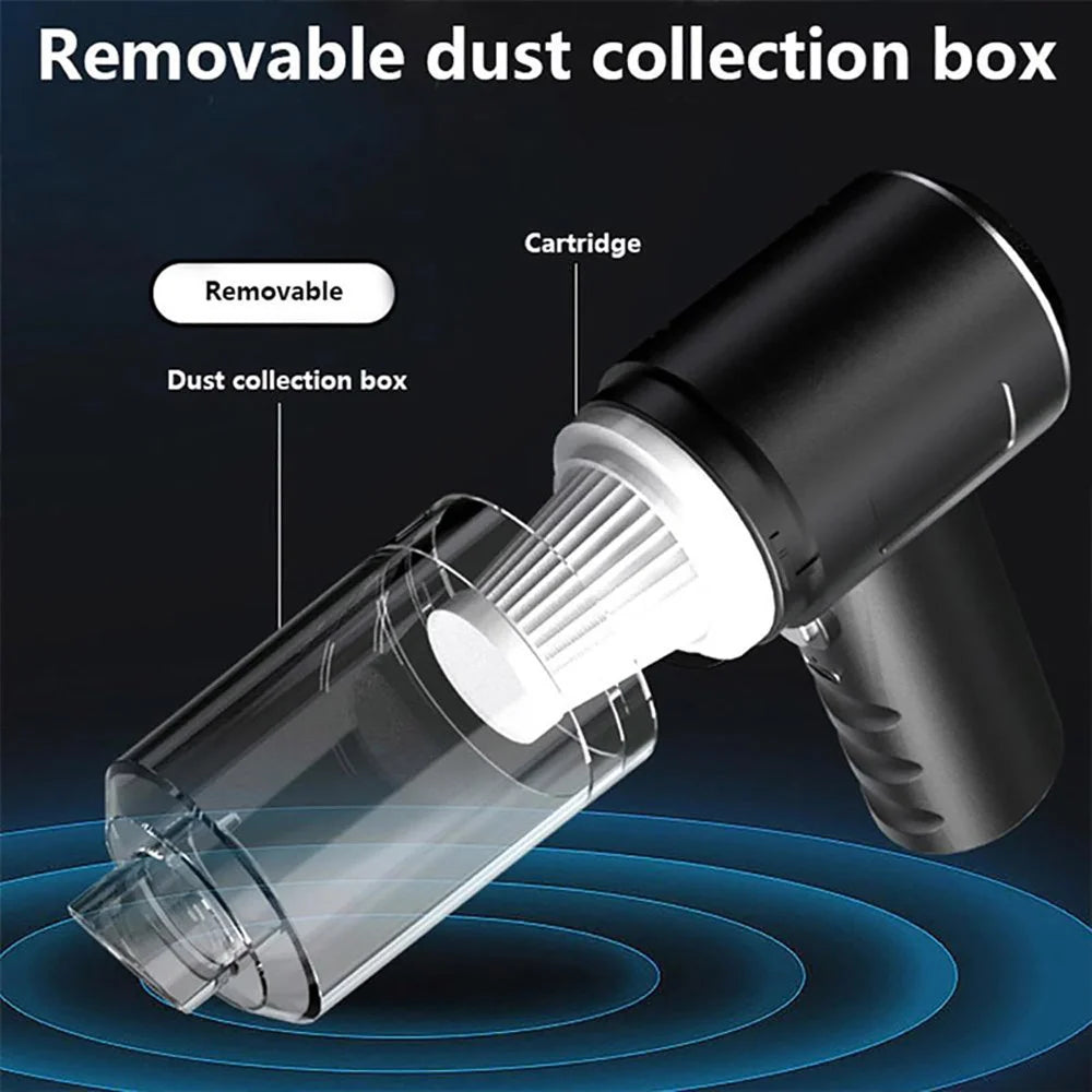 Vacuum Cleaner in Car Vacuum Cleaner Combination USB Charging Car Household with Fully Automatic High Power Powerful Cleaning