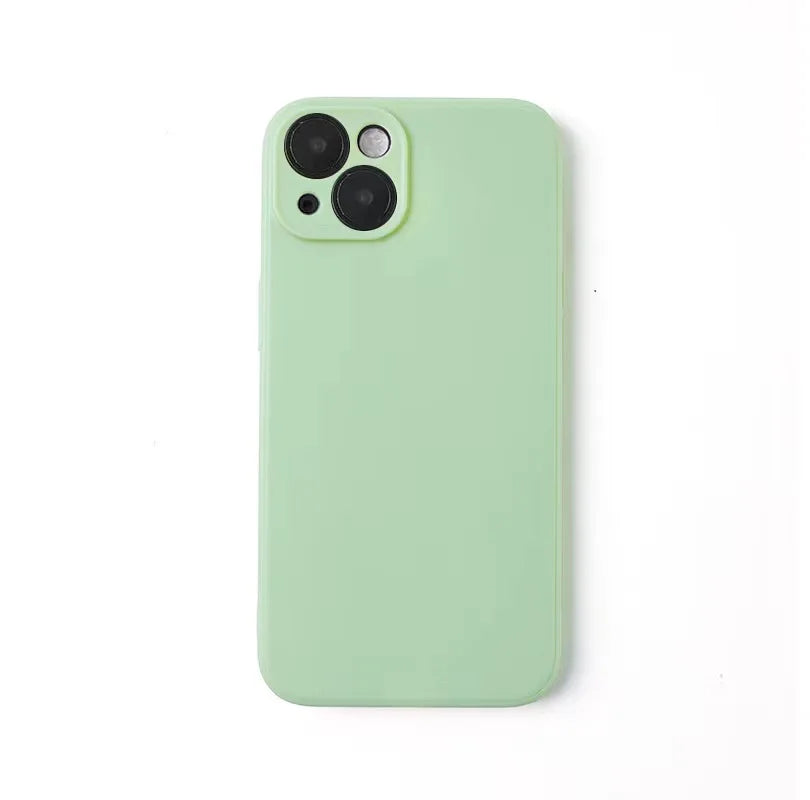 Liquid Silicone Phone Case for iphone 15 14 13 12 mini 11 16 Pro X XR XS Max 15 Plus Shockproof Soft Back Cover Cases