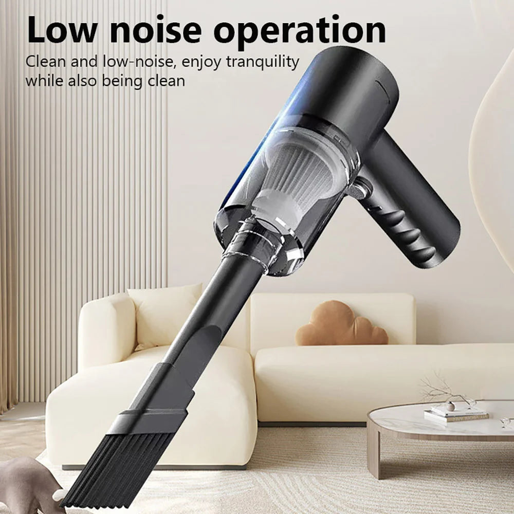 Vacuum Cleaner in Car Vacuum Cleaner Combination USB Charging Car Household with Fully Automatic High Power Powerful Cleaning